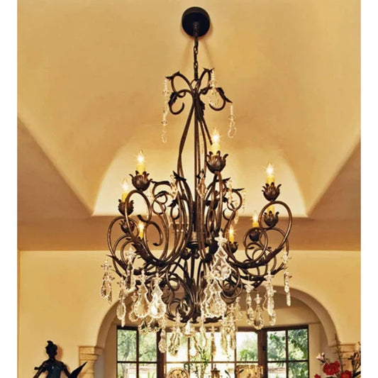 2nd Ave Lighting 54″ Wide Felicia 10 Light Chandelier