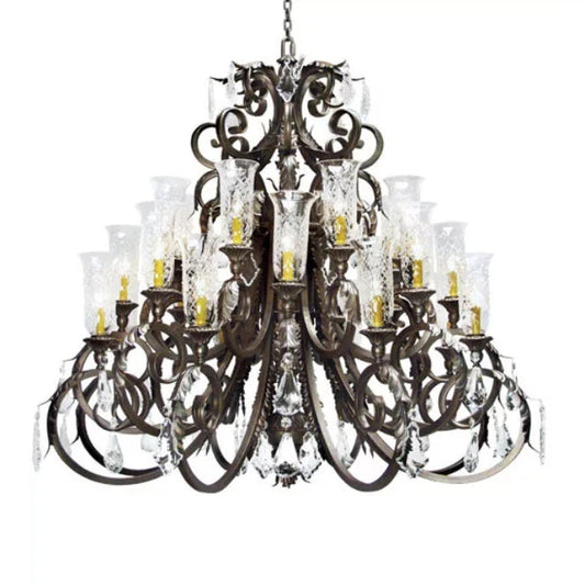 2nd Ave Lighting 54″ Wide Serratina Crystal Chandelier