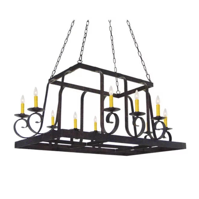 2nd Ave Lighting 55″ Long Maura 10 Light Pot Rack