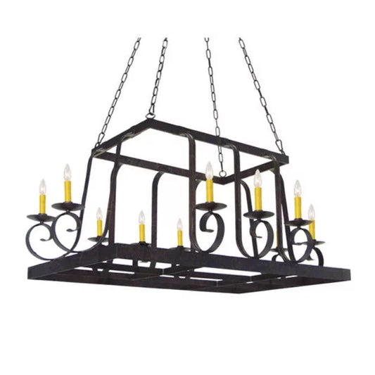 2nd Ave Lighting 55″ Long Maura 10 Light Pot Rack
