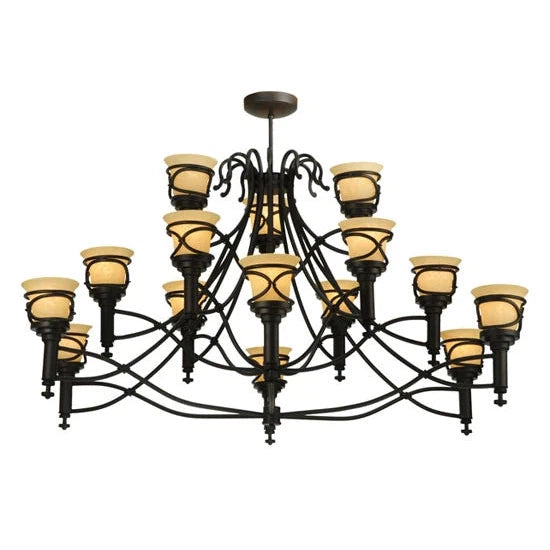 2nd Ave Lighting 58″ Wide Aspen 15 Light Chandelier