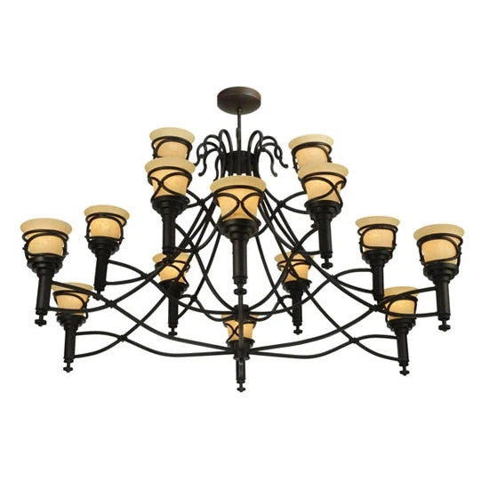 2nd Ave Lighting 58″ Wide Aspen 15 Light Chandelier