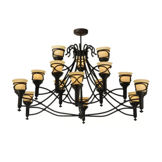 2nd Ave Lighting 58″ Wide Aspen 15 Light Chandelier
