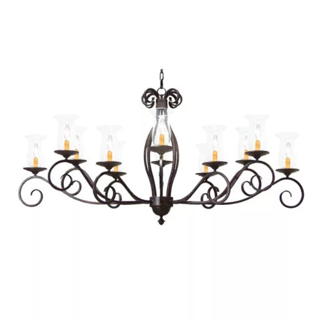 2nd Ave Lighting 60″ Long Firenze 12 Light Oblong Chandelier
