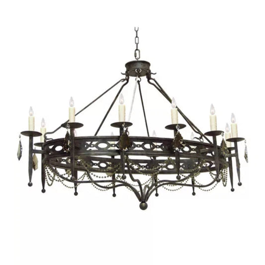 2nd Ave Lighting 60″ Long Jasmine 12 LT Oblong Chandelier