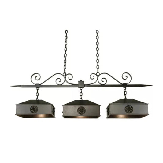 2nd Ave Lighting 60″ Long Stefano 3 Light Island Pendant