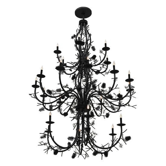 2nd Ave Lighting 60″ Pinecone 24 LT Chandelier