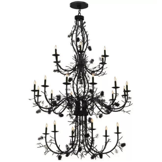 2nd Ave Lighting 60″ Pinecone 24 LT Chandelier