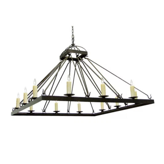 2nd Ave Lighting 60″ Square Retreat Chandelier