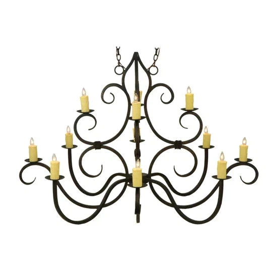 2nd Ave Lighting 60″ Wide Clayton 12 Light Chandelier
