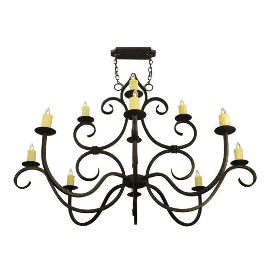 2nd Ave Lighting 60″ Wide Clayton 12 Light Chandelier