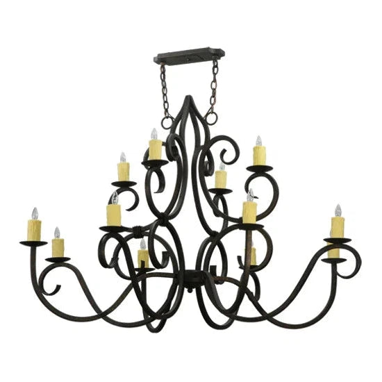 2nd Ave Lighting 60″ Wide Clayton 12 Light Chandelier