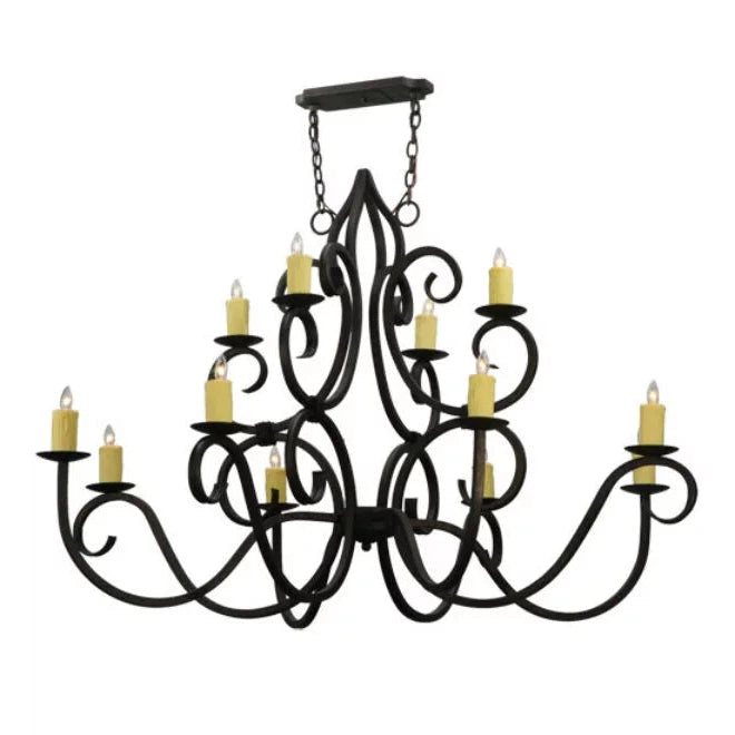 2nd Ave Lighting 60″ Wide Clayton 12 Light Chandelier
