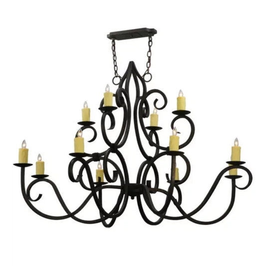 2nd Ave Lighting 60″ Wide Clayton 12 Light Chandelier