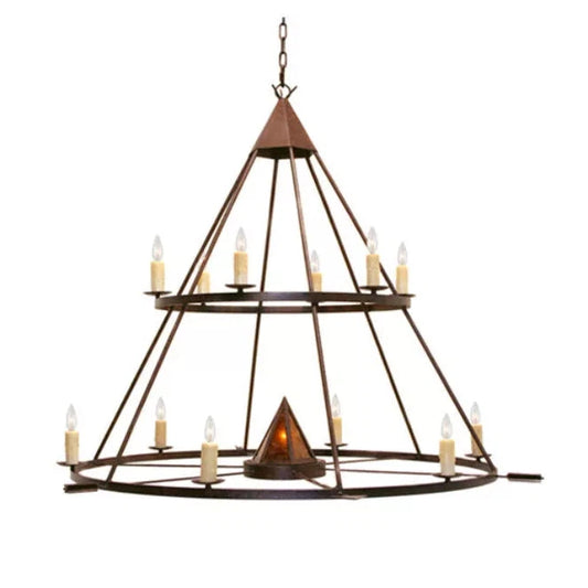 2nd Ave Lighting 60″ Wide Desert Arrow Two Tier Chandelier