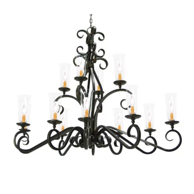 2nd Ave Lighting 60″ Wilkes Two Tier Oblong Chandelier