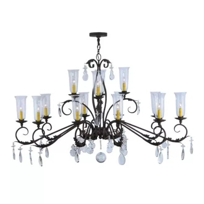 2nd Ave Lighting 62″ Long Windsor 14 Light Oblong Chandelier