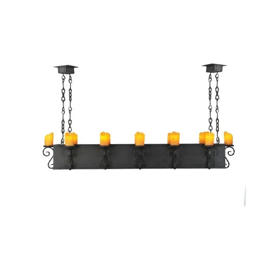 2nd Ave Lighting 68" Long Carpathian 12 Light Oblong Chandelier