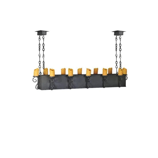 2nd Ave Lighting 68" Long Carpathian 12 Light Oblong Chandelier