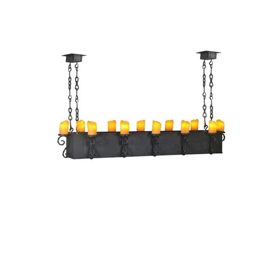 2nd Ave Lighting 68" Long Carpathian 12 Light Oblong Chandelier