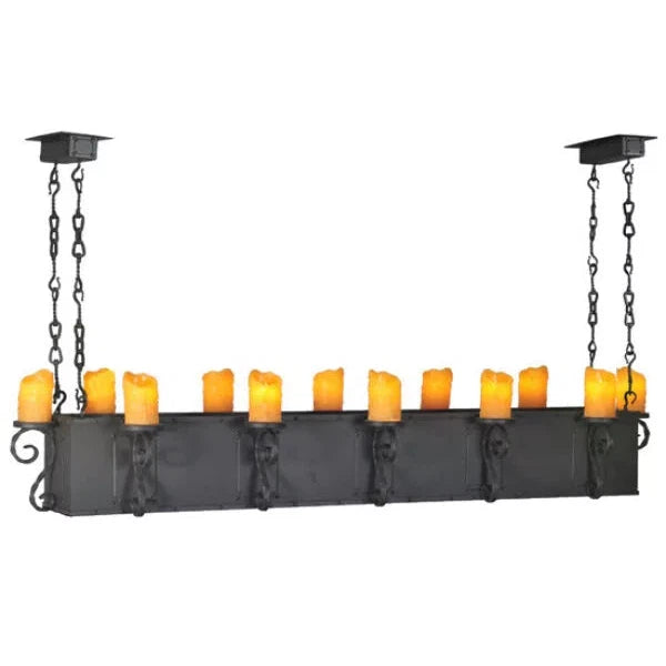 2nd Ave Lighting 68" Long Carpathian 12 Light Oblong Chandelier