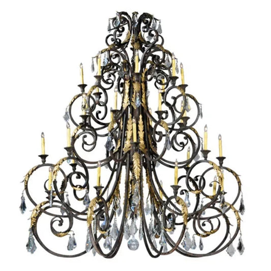 2nd Ave Lighting 72″ Serratina 32 LT Chandelier