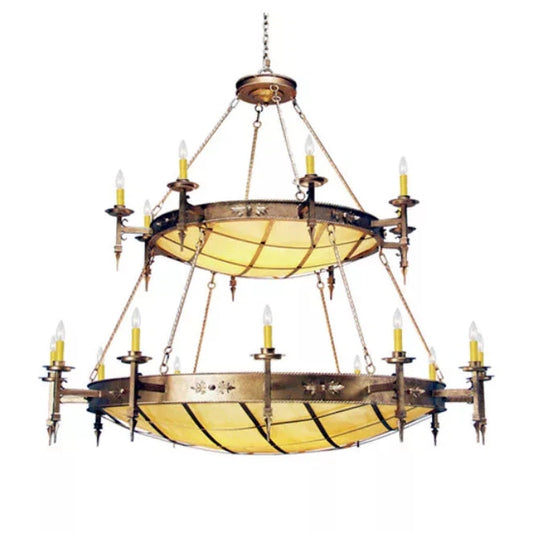 2nd Ave Lighting 72″ Wide Valencia Two Tier Chandelier