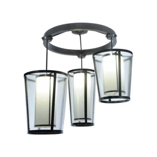 2nd Ave Lighting 74″ Cilindro Tapered 3 LT Cascading Pendant