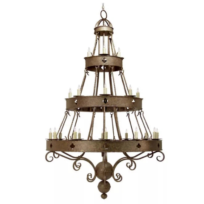 2nd Ave Lighting 78″ Wide Avila 24 Light Three Tier Chandelier