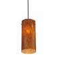 2nd Ave Lighting 7.5″ Cilindro Amber Swirl Pendant