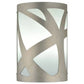 2nd Ave Lighting 8″ Wide Mosaic Brushed Stainless Steel Wall Sconce