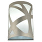 2nd Ave Lighting 8″ Wide Mosaic Brushed Stainless Steel Wall Sconce