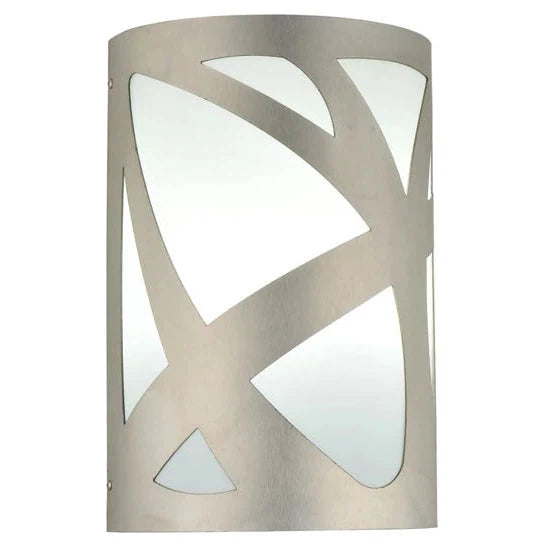2nd Ave Lighting 8″ Wide Mosaic Brushed Stainless Steel Wall Sconce