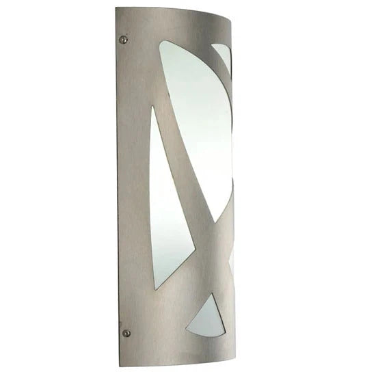 2nd Ave Lighting 8″ Wide Mosaic Brushed Stainless Steel Wall Sconce