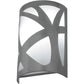 2nd Ave Lighting 8″ Wide Mosaic Pewter Wall Sconce