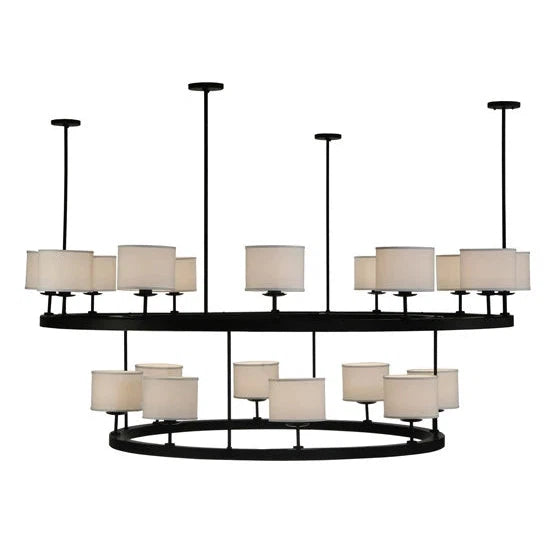 2nd Ave Lighting 81″ Chestnut Hill 2 Tier Semi-Flushmount