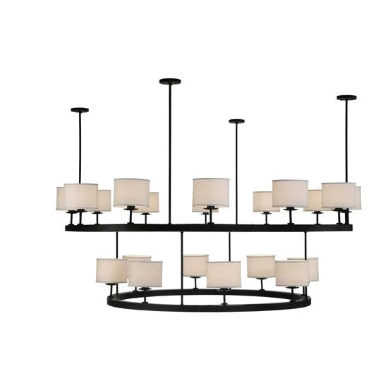2nd Ave Lighting 81″ Chestnut Hill 2 Tier Semi-Flushmount