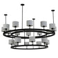 2nd Ave Lighting 81″ Chestnut Hill 2 Tier Semi-Flushmount