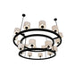 2nd Ave Lighting 81″ Chestnut Hill 2 Tier Semi-Flushmount