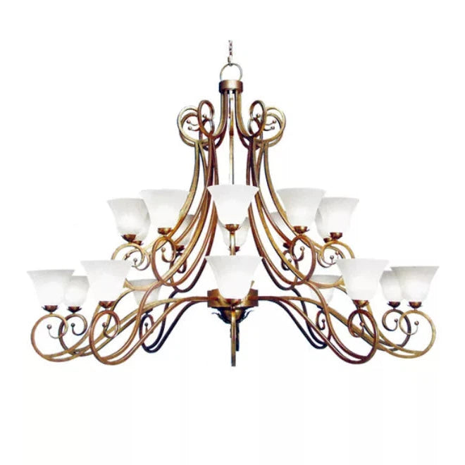 2nd Ave Lighting 96″ Wide Angelo 20 Light Two Tier Chandelier