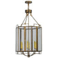 2nd Ave Lighting Abbey 24" Wide Six Sided Pendant in Antique Copper Finish