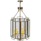 2nd Ave Lighting Abbey 24" Wide Six Sided Pendant in Antique Copper Finish