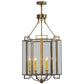2nd Ave Lighting Abbey 24" Wide Six Sided Pendant in Antique Copper Finish