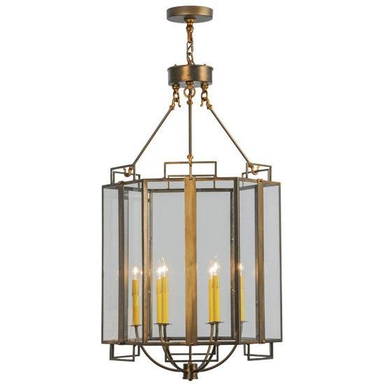 2nd Ave Lighting Abbey 24" Wide Six Sided Pendant in Antique Copper Finish