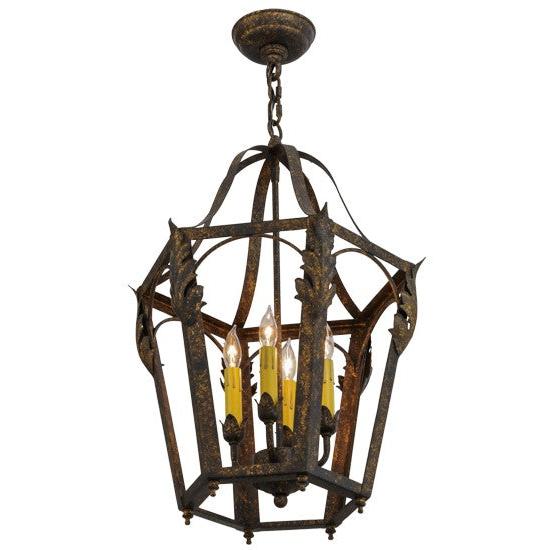 2nd Ave Lighting Acacia 16" Pendant in Old Gold Finish