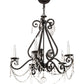 2nd Ave Lighting Adrianna 26" Wide 5 Light Chandelier in Smoke Finish