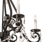 2nd Ave Lighting Adrianna 26" Wide 5 Light Chandelier in Smoke Finish