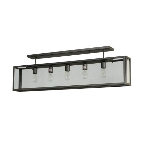 2nd Ave Lighting Affinity 47" Long Semi-Flushmount in Matte Clear Finish