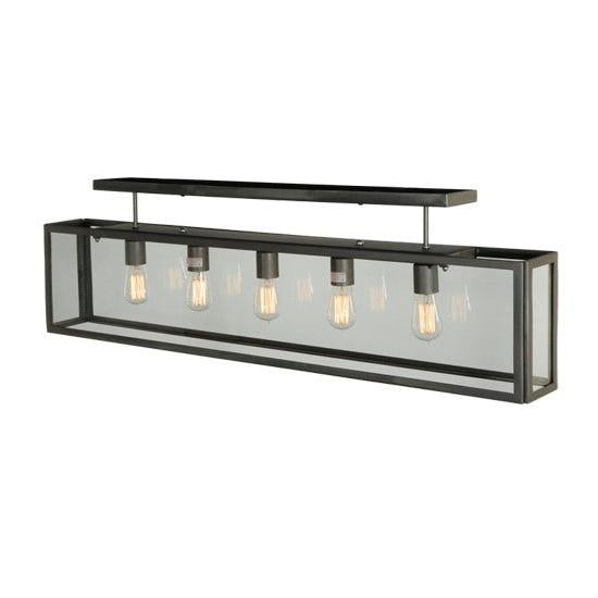 2nd Ave Lighting Affinity 47" Long Semi-Flushmount in Matte Clear Finish