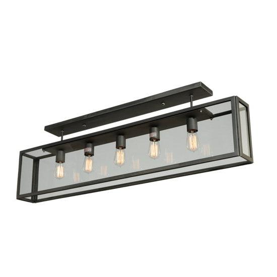 2nd Ave Lighting Affinity 47" Long Semi-Flushmount in Matte Clear Finish